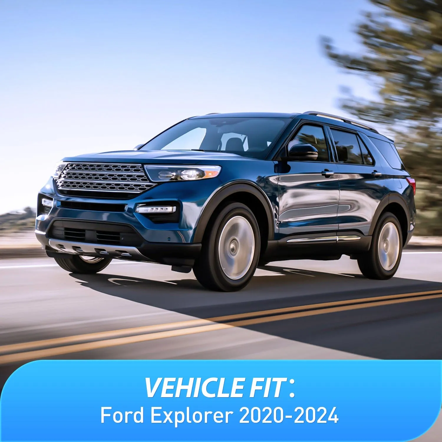4pcs Rain Guards Ford For Explorer 2020 2021 2022 2023 2024