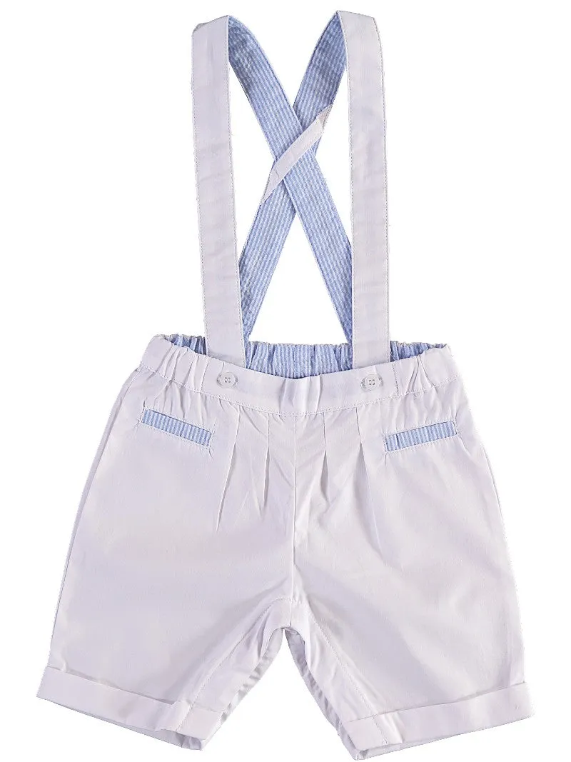 90068-Monogram Seersucker Short Set Bobby Suit