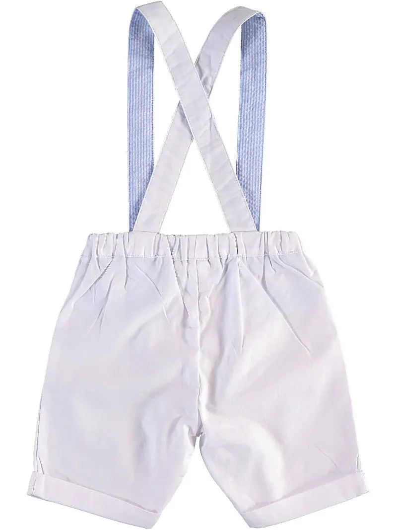 90068-Monogram Seersucker Short Set Bobby Suit