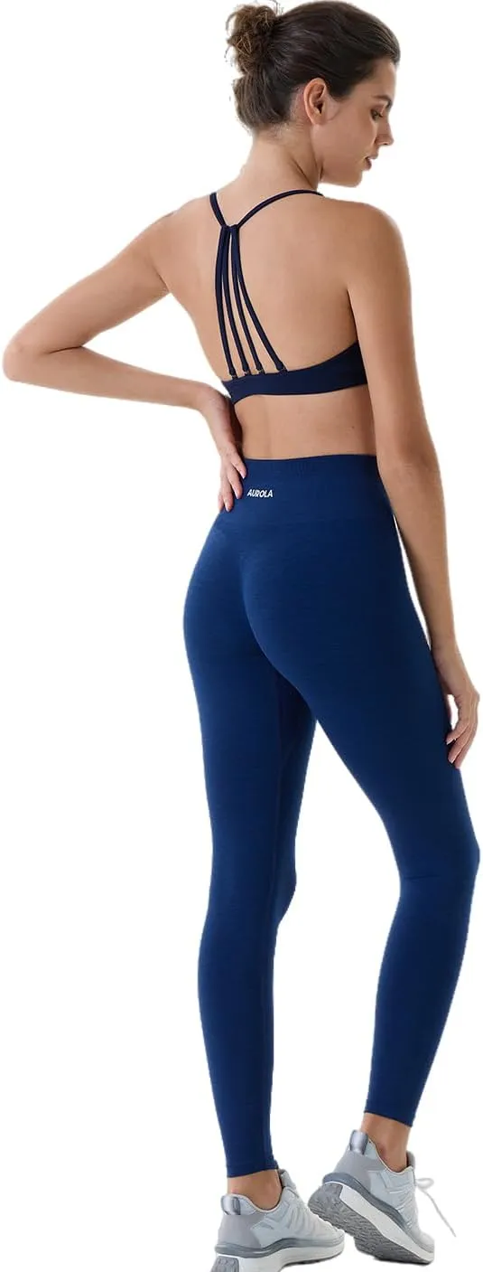 AUROLA Workout Leggings for Women Seamless Scrunch Tights Tummy Control Gym Fitness Girl Sport Active Yoga Pants