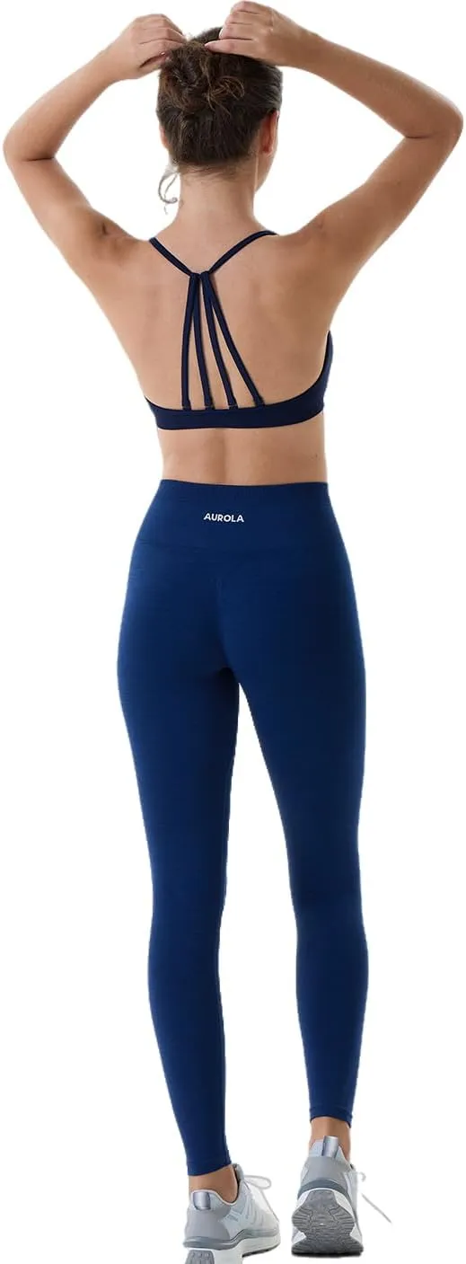 AUROLA Workout Leggings for Women Seamless Scrunch Tights Tummy Control Gym Fitness Girl Sport Active Yoga Pants