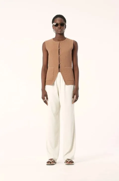Cora Knit Vest Camel