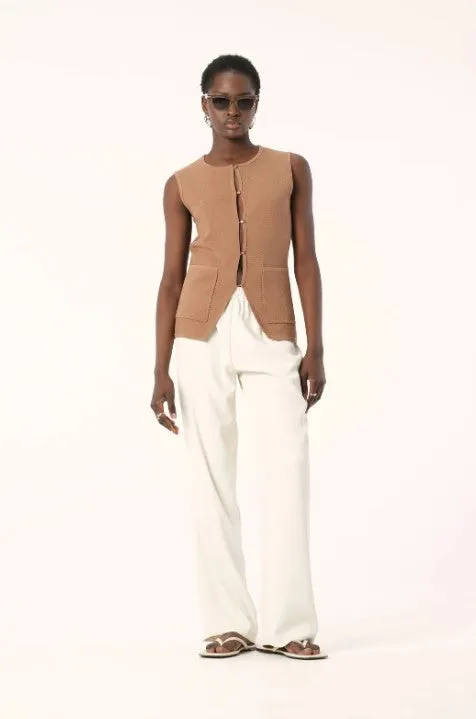 Cora Knit Vest Camel