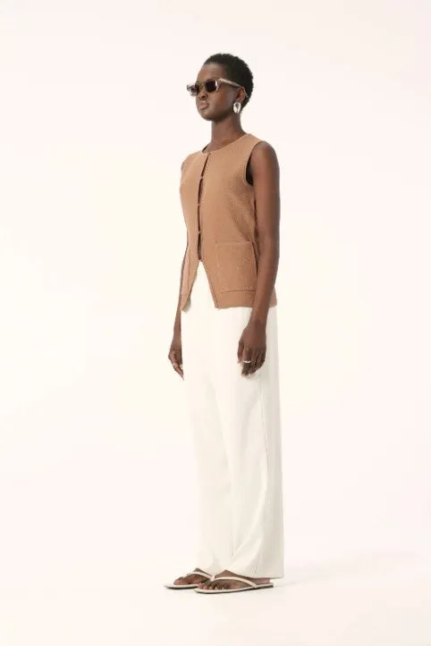 Cora Knit Vest Camel