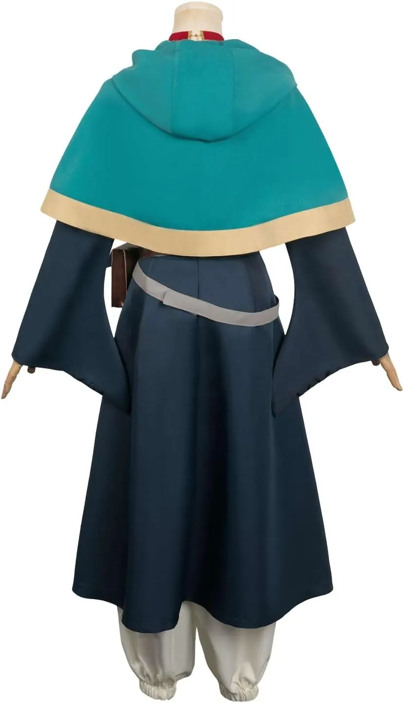Delicious in Dungeon Cosplay Marcille Outfit Dress Anime Dungeon Meshi Costume Cloak