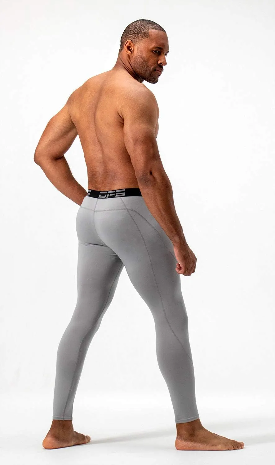 DEVOPS 2 or 3 Pack Men's Thermal Compression Pants, Athletic Leggings Base Layer Bottoms
