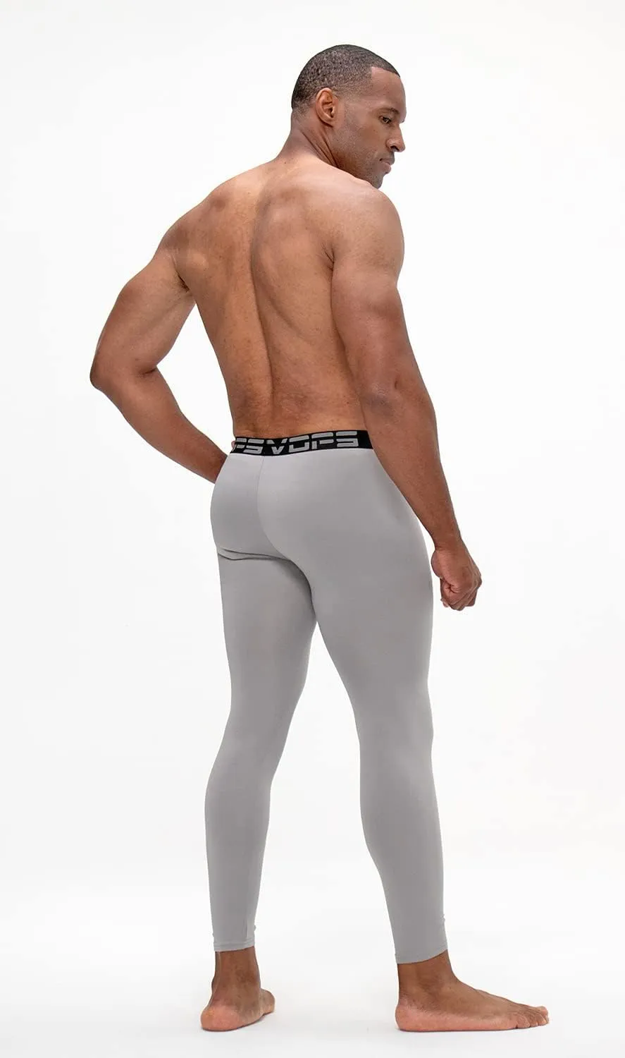 DEVOPS 2 or 3 Pack Men's Thermal Compression Pants, Athletic Leggings Base Layer Bottoms