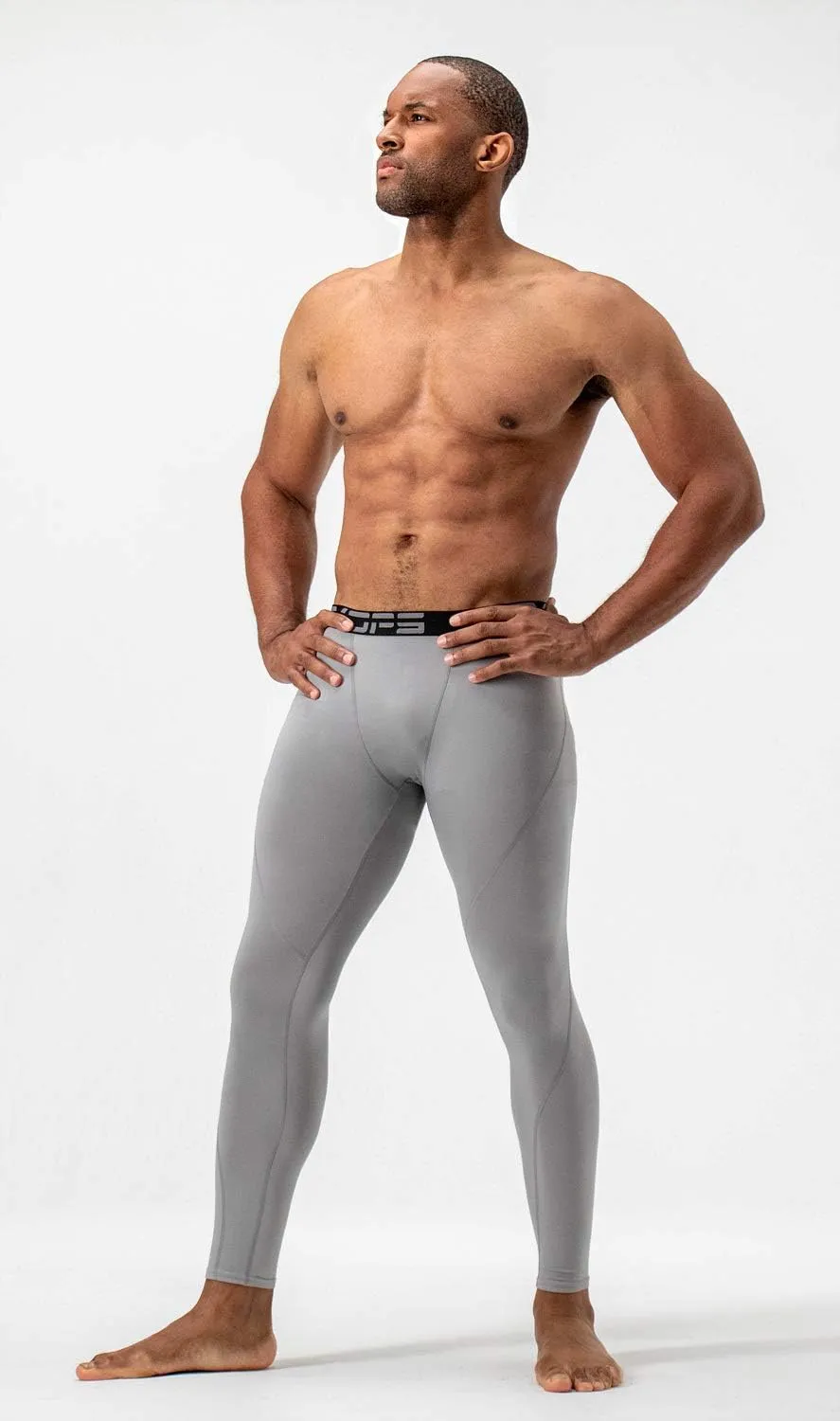DEVOPS 2 or 3 Pack Men's Thermal Compression Pants, Athletic Leggings Base Layer Bottoms