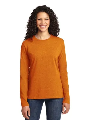 Flexibilitee Women's Crew Neck Long Sleeve Tee | Orange