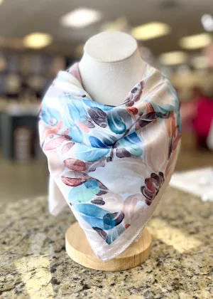 Floral Watercolor Neck Scarf