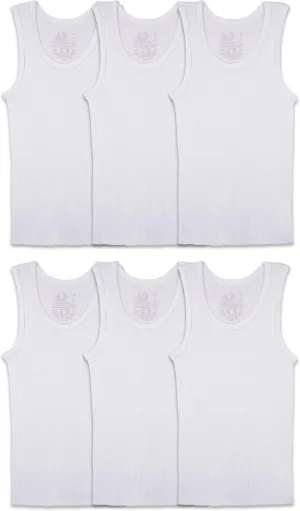 Fruit of the Loom Boys' Eversoft Cotton Undershirts, T Shirts & Tank Tops