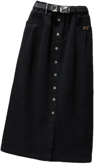 Korean High Waist A-Line Pleated Skirts Summer Autumn Woman Harajuku Solid Elegant Elastic Waist Skirt