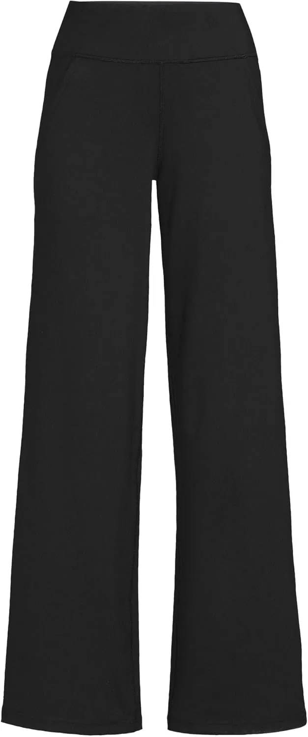 Lands' End Women's Active Hi Impact High Rise Wide Leg Pants