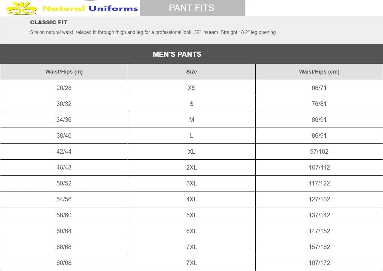 M&M SCRUBS Classic 6 Pocket Black Chef Pants with Multi-Pack Quantities Available