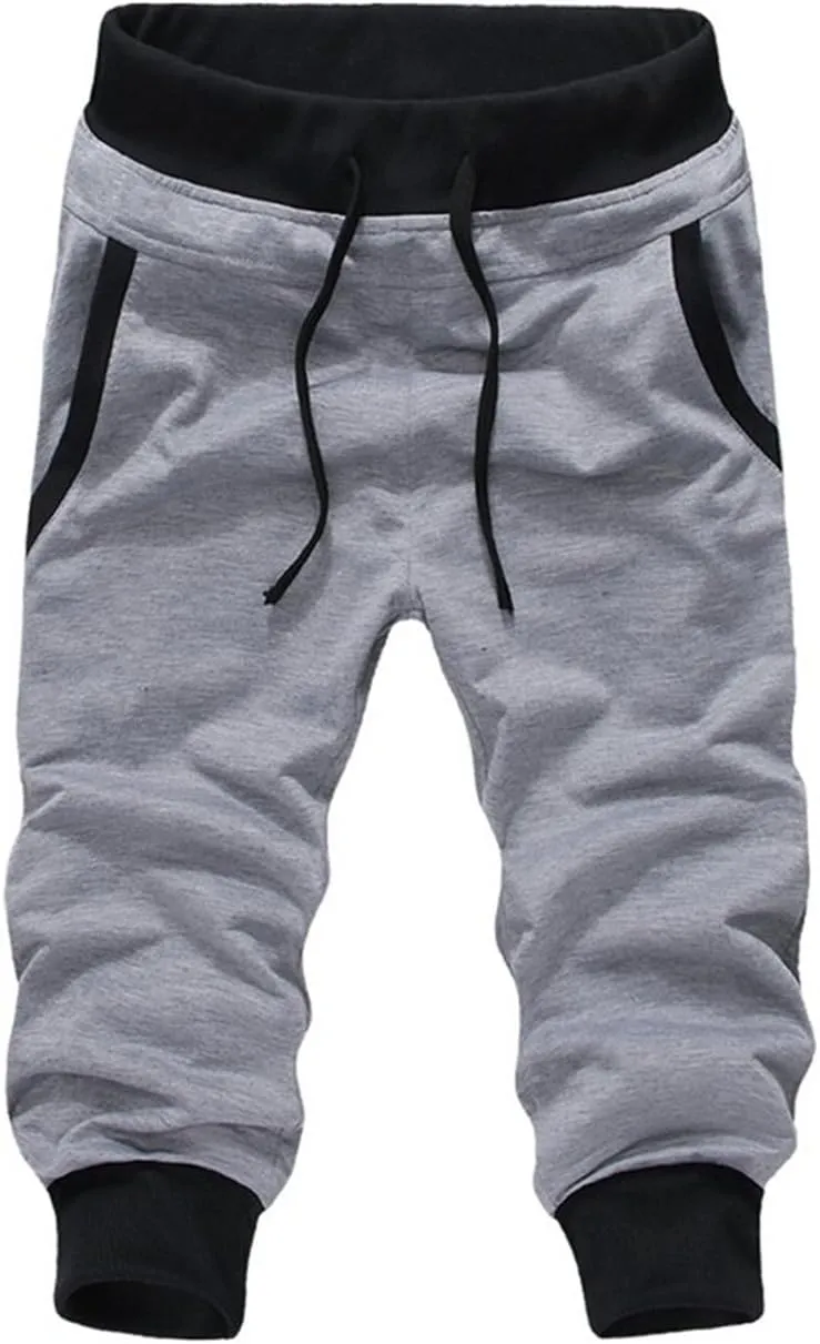 Men's Casual Harem Training Jogger Sport Short Baggy Pants
