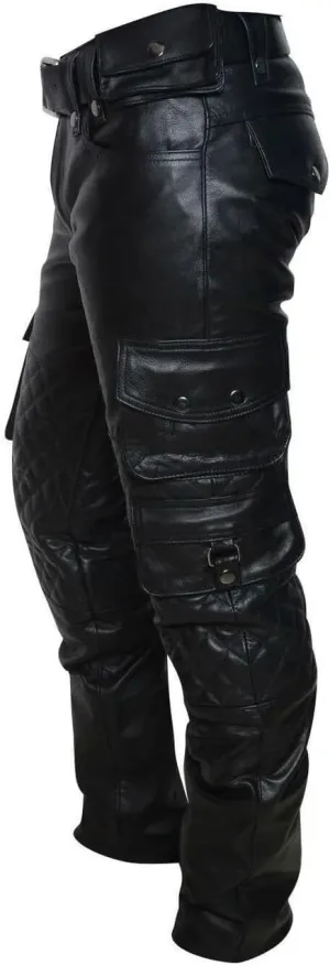 Mens Cowboy Western Traditional Native American Leather Pants Men Casual Breeches Fashion Pant Mens Side Laces Pant