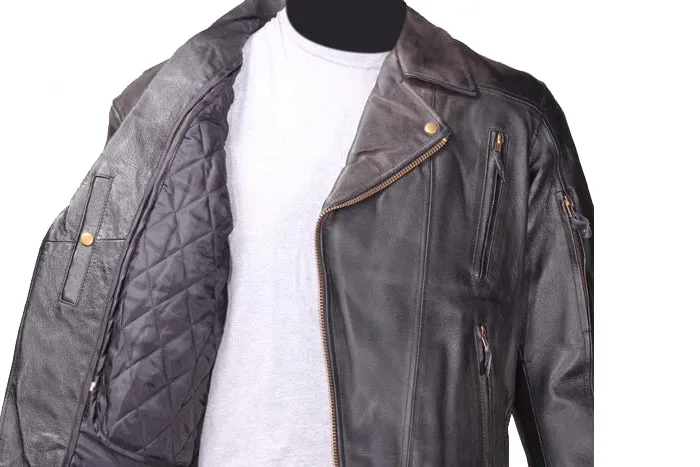Men's Leather Motorcycle Jacket
