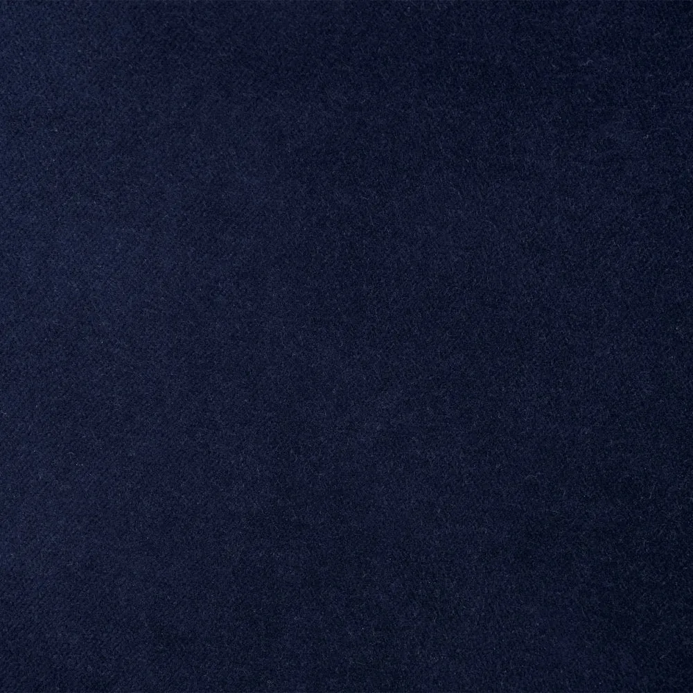 Navy Blue Double-Breasted Velvet Smoking Jacket