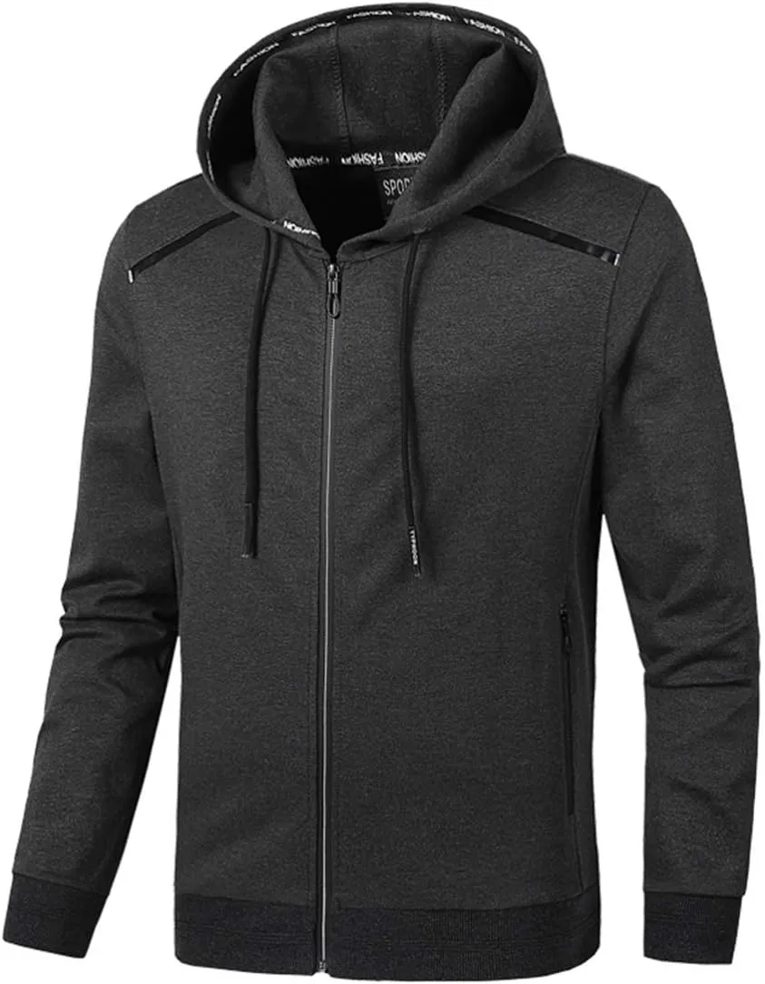 PRIJOUHE Men's Tracksuit Hooded Fitness Sport Suits Gym Hoodie 2 Piece Hoodies Joggers Sweatpants Sets Gym Jogging Tracksuits