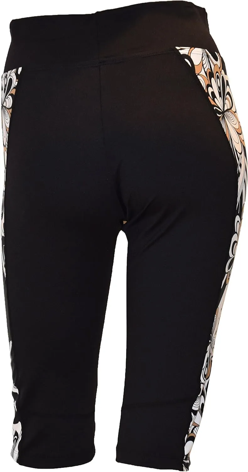 Private Island Women UPF 50  Beach Board Shorts Pants Swimsuit Bathing Swim Rash Guard Yoga Bottom (RSP)