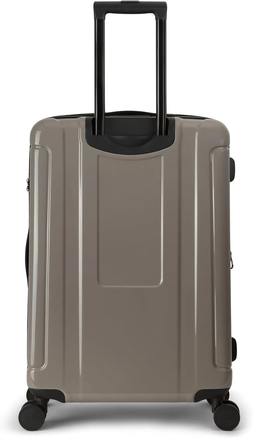 Quiksilver Malibu Suitcases PC Hardside Expandable Luggage with Spinner Wheels, Large 3-Piece Set (20/26/30) (Parchment)