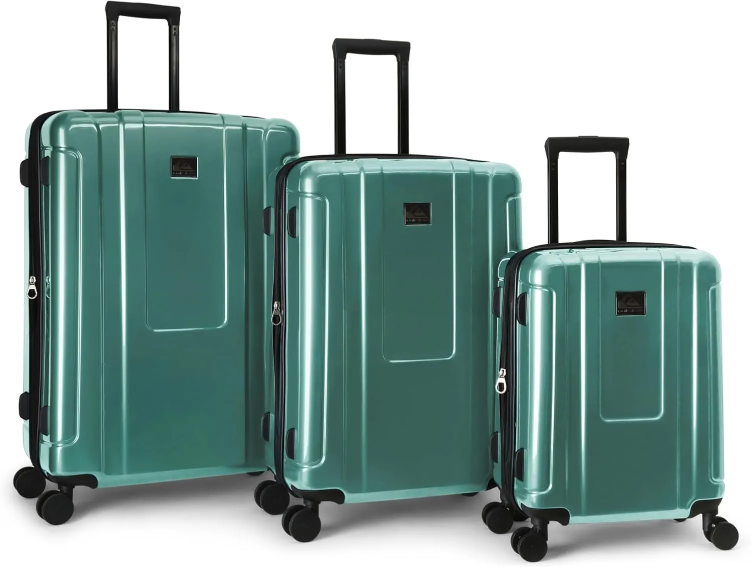Quiksilver Malibu Suitcases PC Hardside Expandable Luggage with Spinner Wheels, Large 3-Piece Set (20/26/30) (Seafoam)