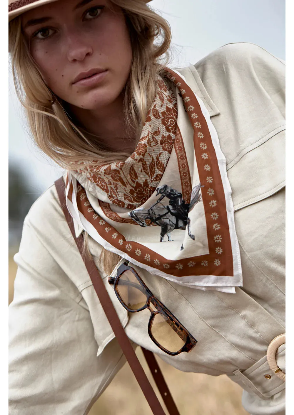 Silk Scarf | Paisley Palomino