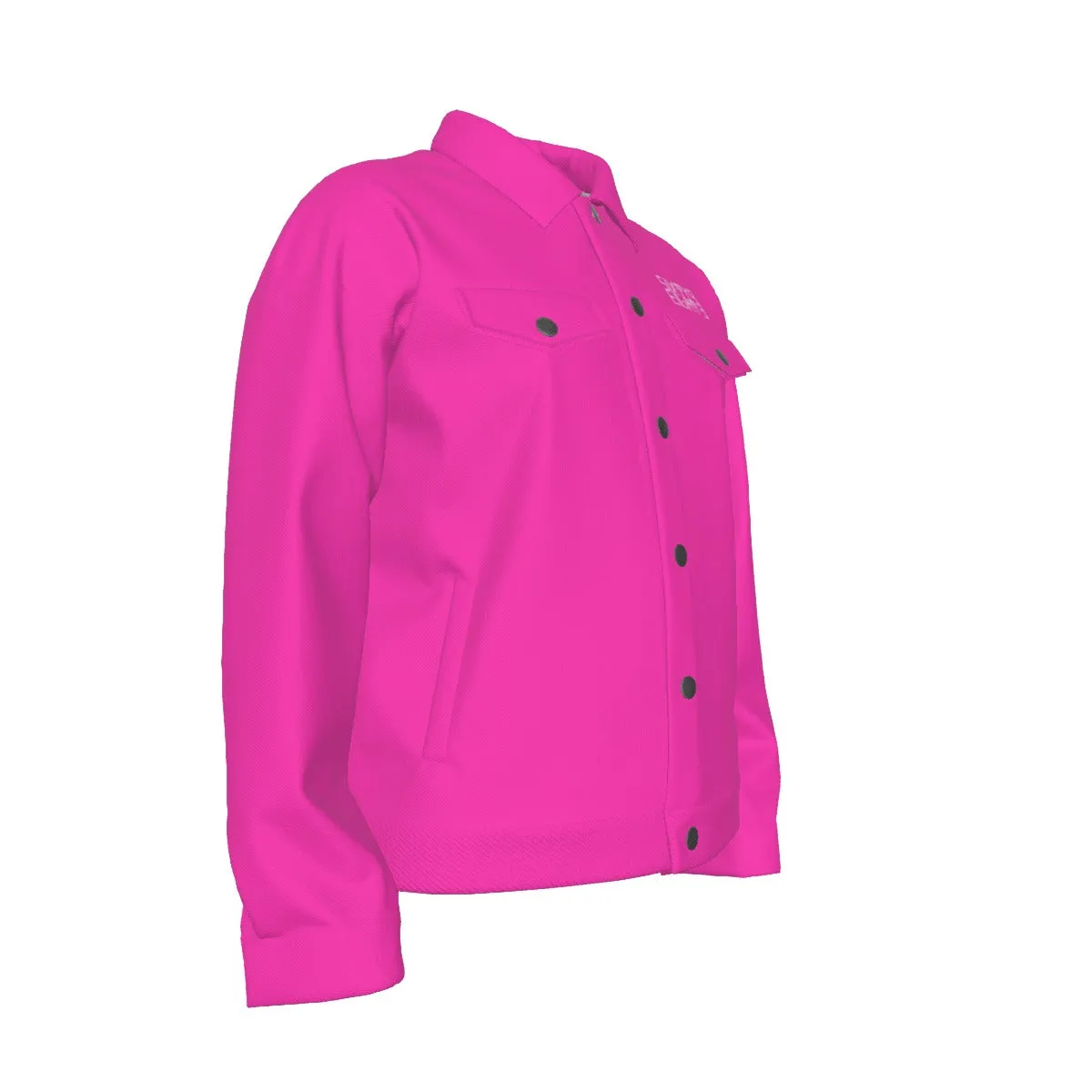 Sixty Eight 93 Logo White Fuchsia Unisex Lapel Jacket