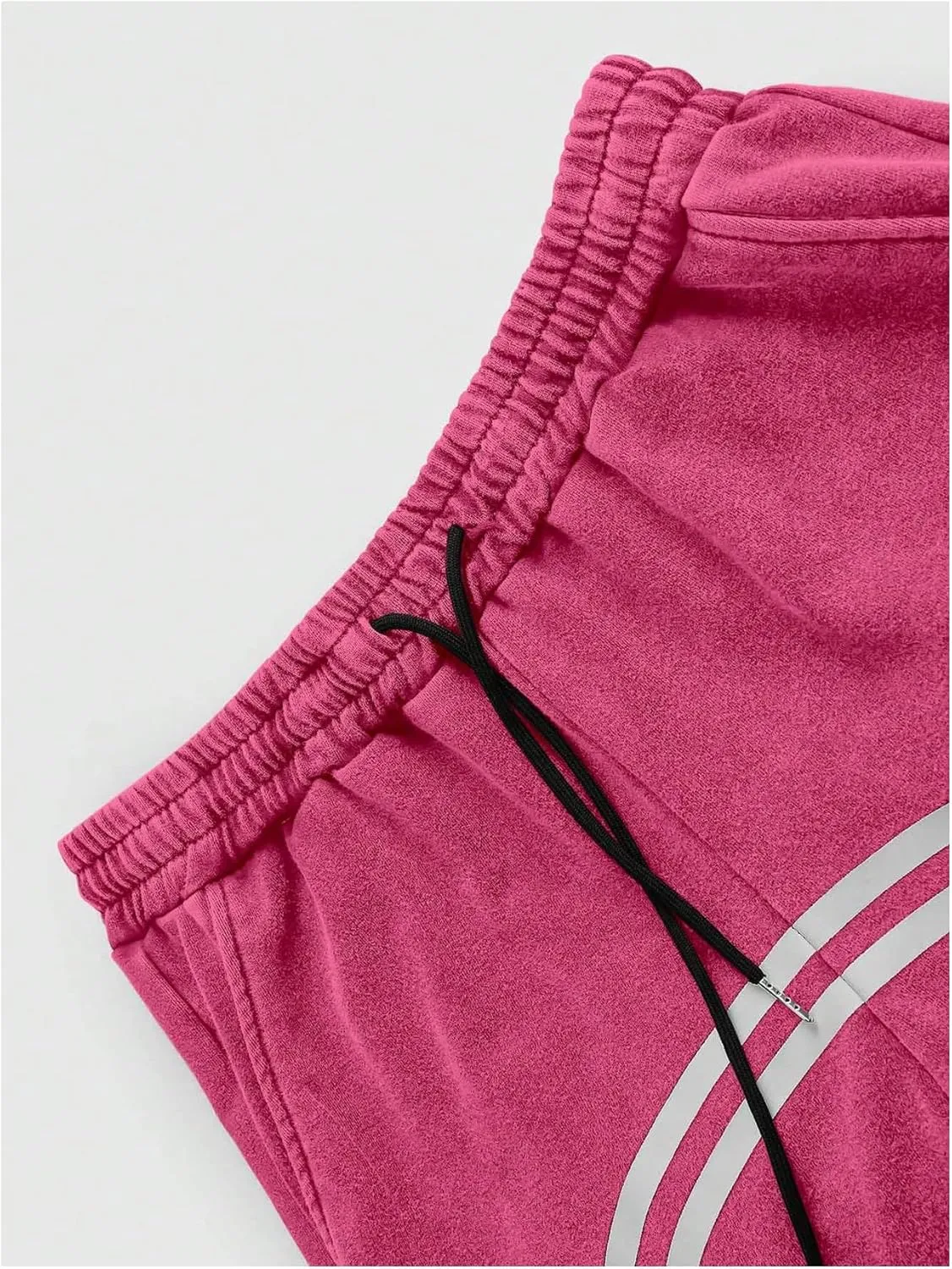 SOLY HUX Men's Side Striped Sweatpants Drawstring Waist Zipper Baggy Wide Leg Pants Streetwear