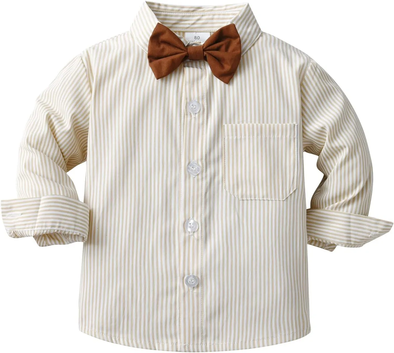 Toddler Boy Dress Clothes Outfit Button Down Shirt   Pants Set, 12 Months - 8 Years
