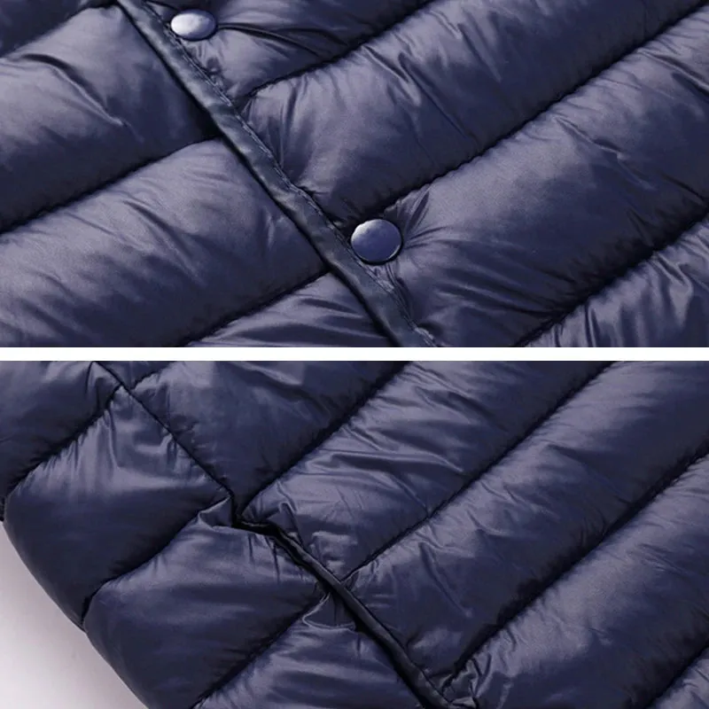 Warm Comfy Lightweight Windproof Cotton-Padded Sleeveless Jacket Vest