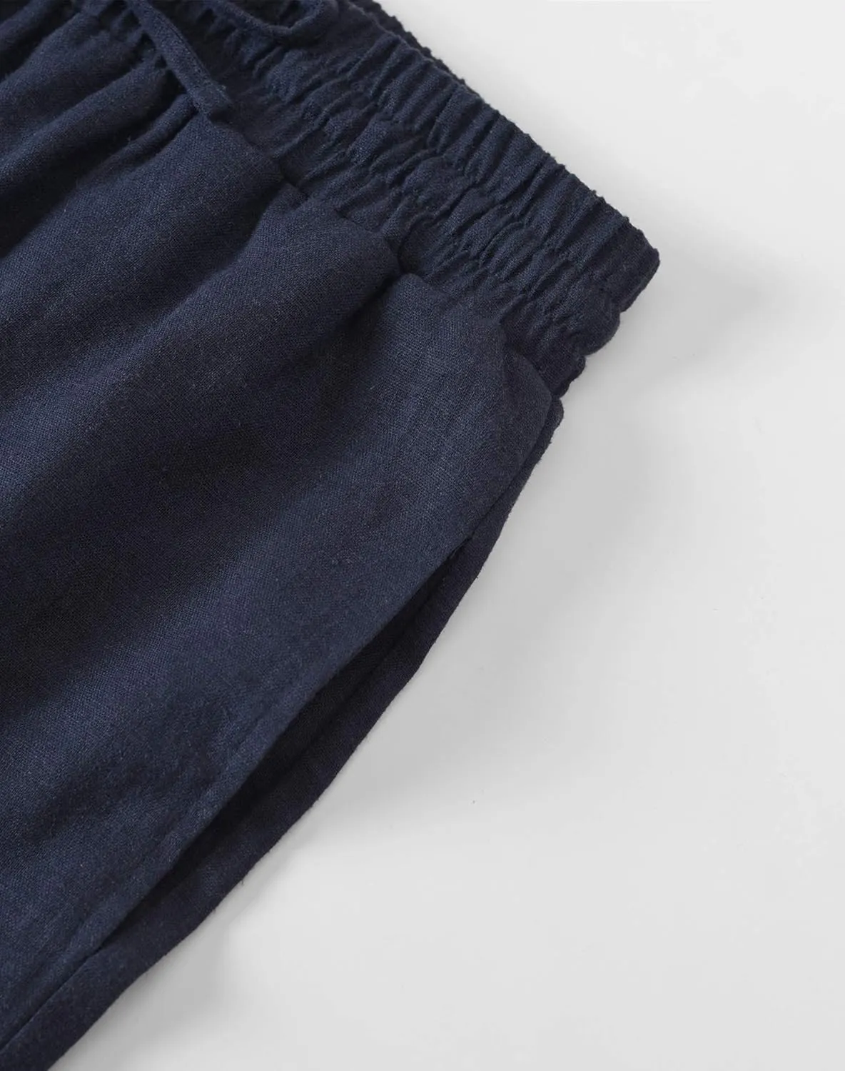 Weintee Women's Linen Crop Pants Capris with Pockets