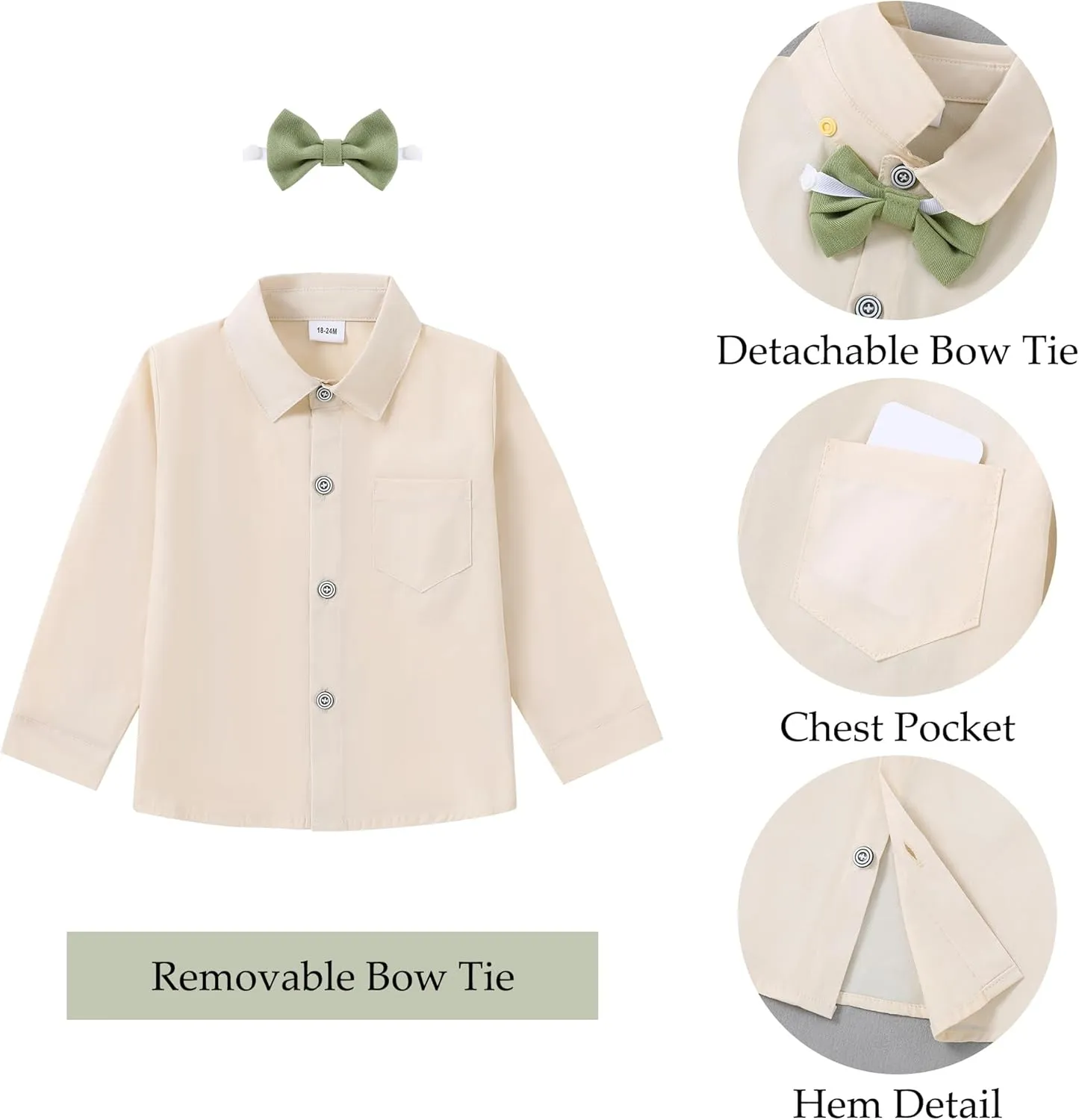 WESIDOM Toddler Boy Clothes Suit Formal Dress Shirt Bowtie Vest Boutonniere Suspender Pants Boys Gentleman Outfits Set