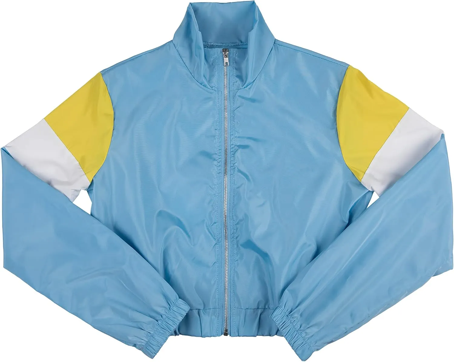 Women Casual Tracksuit 2 Piece Zip Top Jacket and Elastic Waistband Pant Women Windbreaker Tracksuit Sets