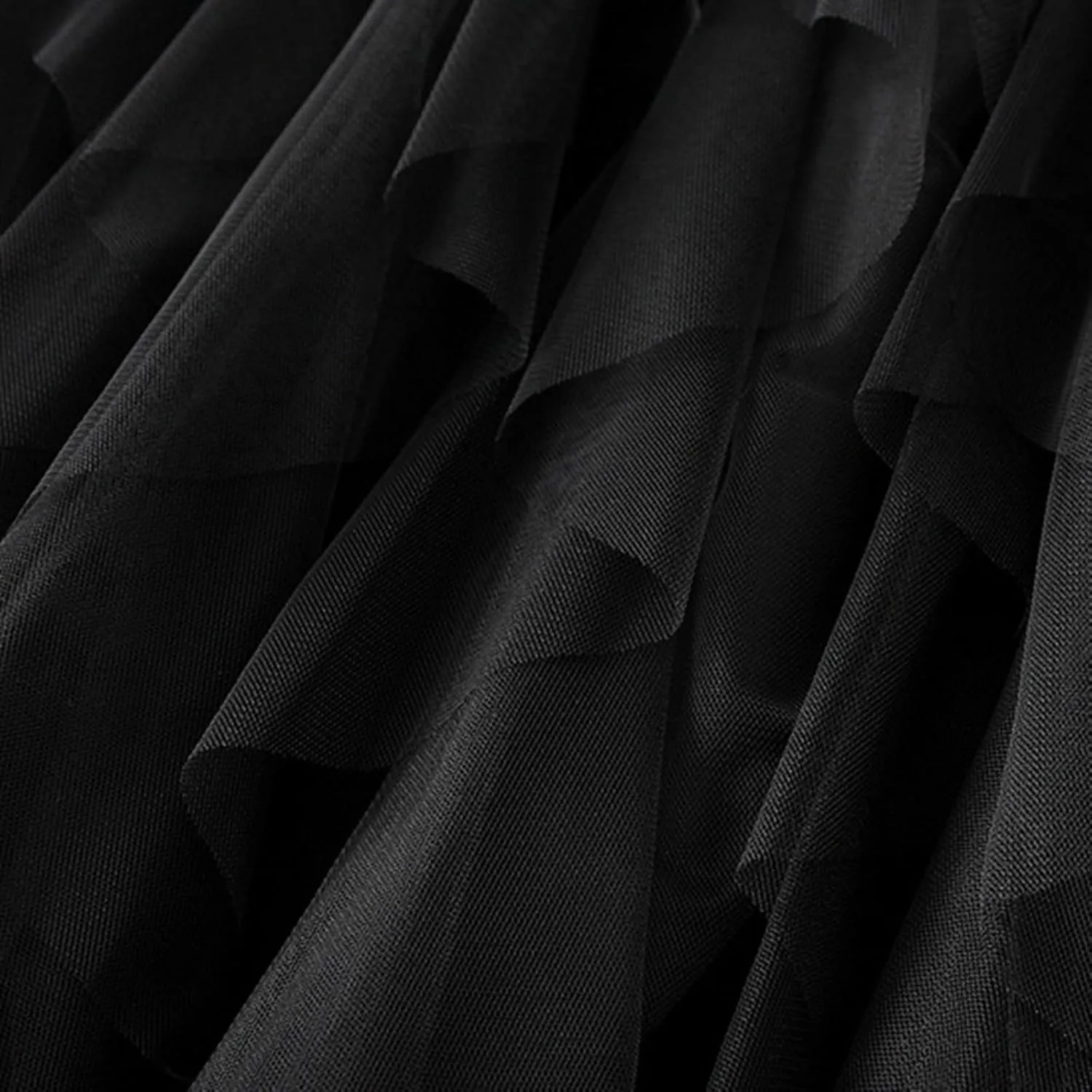 Women High Elastic Waist Mesh Layered Long Fairy Tulle Skirt Irregular Hem Pleated Tutu A-Line Midi Skirts