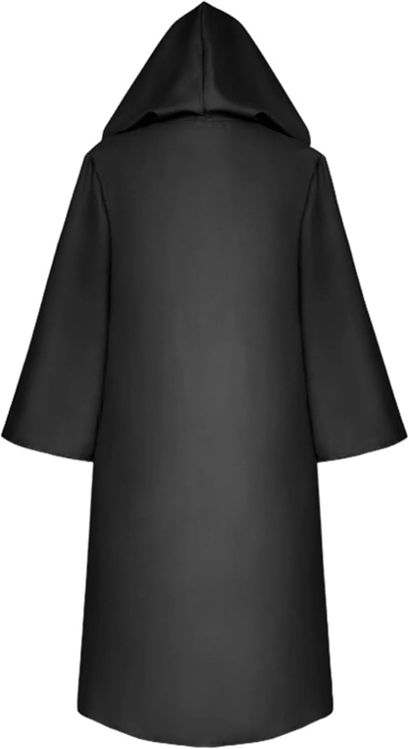 Ytfsrukp Unisex Adult Shadow Wizard Money Gang Costume Cloak Hooded Cosplay Outfits Robe Cape Halloween Vampire Cloak Witch