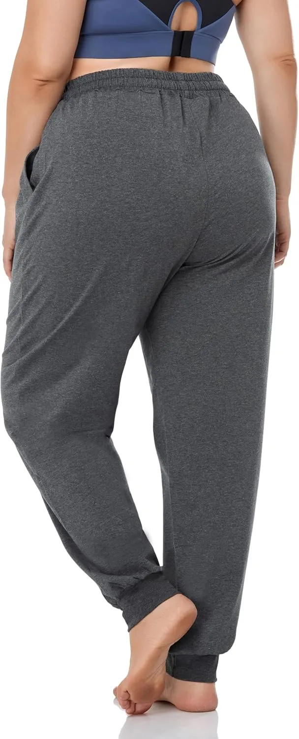 ZERDOCEAN Women's Plus Size Joggers Pants Active Sweatpants Tapered Workout Yoga Lounge Pants with Pockets